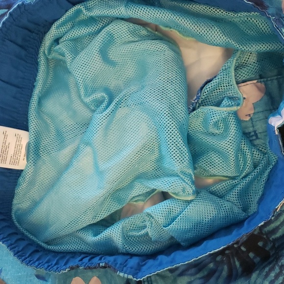 Speedo Knee Length Boardshort Blue Tropical Printed Size S - Picture 7 of 9